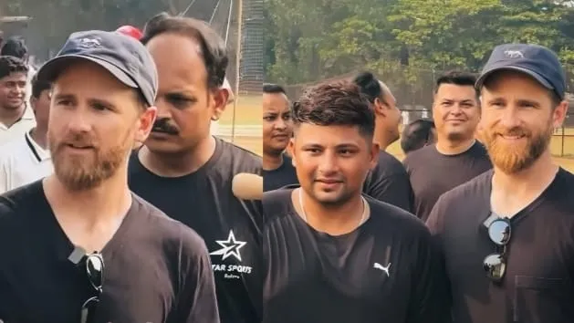 Kane Williamson and Sarfaraz Khan 